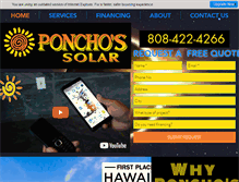 Tablet Screenshot of ponchossolar.com